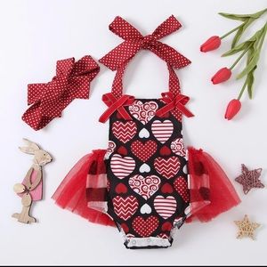 Baby Hearts Tutu Onesie (Valentine’s)